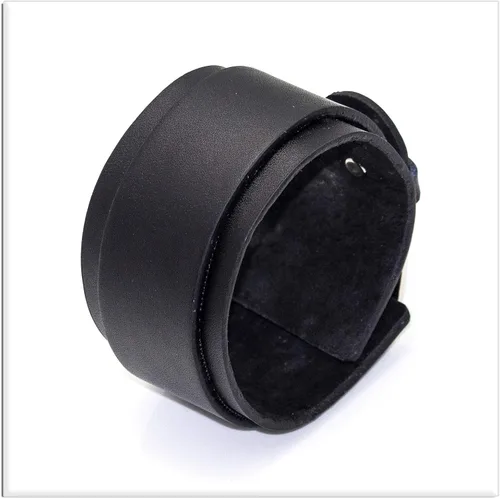 Miniatura 3 de Xusamss Pulsera de cuero ancha de la pulsera de la hebilla del cinturón de la aleación punk, 7"-8