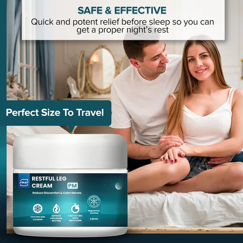 Miniatura 4 de Crema relajante para piernas de PMT, tópico calmante nervioso para aliviar las piernas, la crema para dormir penetra profundamente, alivia