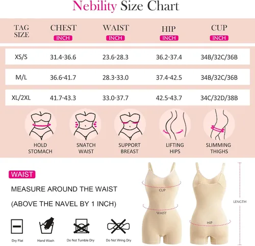 Miniatura 6 de Nebility Body de entrenamiento de cintura para mujer, delgado, cuerpo completo, sin costuras, sexy, cuello en V, elástico, overol