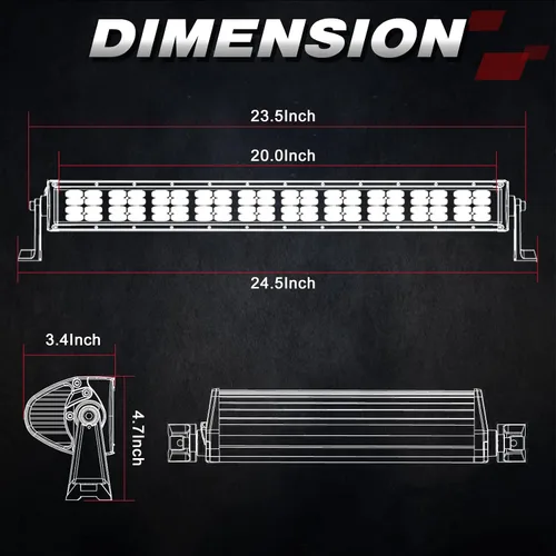 Miniatura 2 de Barra de luz LED de cuatro filas