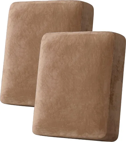 Miniatura 22 de H.VERSAILTEX Funda de cojín elástica de terciopelo para sofá, funda de cojín de felpa para cojines de silla, protector de muebles, cojín de asiento