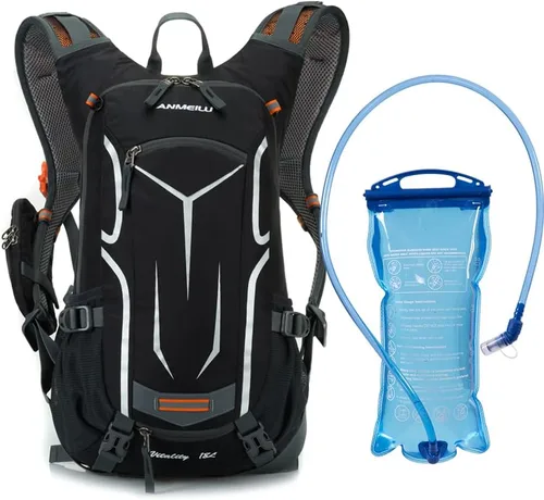 Miniatura 8 de Mochila de ciclismo al aire libre, 18L, color negro