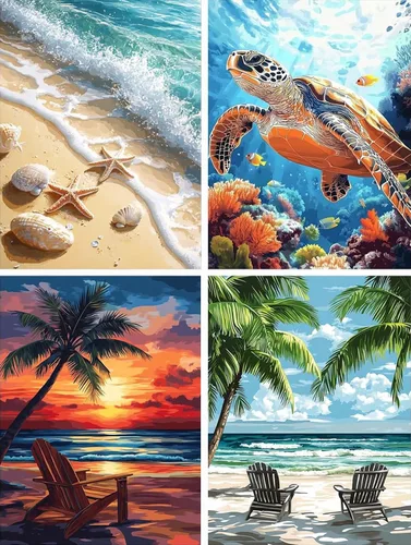 Miniatura 18 de VeGuude Kits de Pintura de Diamantes para Adultos – Paquete de 3 Obras de Arte DIY Kits de Arte de Diamantes 5D Taladro Completo Pinturas de Puntos