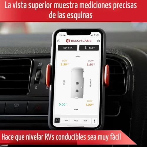 Miniatura 3 de Beech Lane Sistema de nivelación inalámbrico de autocaravana, fabricado en los Estados Unidos, aplicación de teléfono fácil de usar con medidas