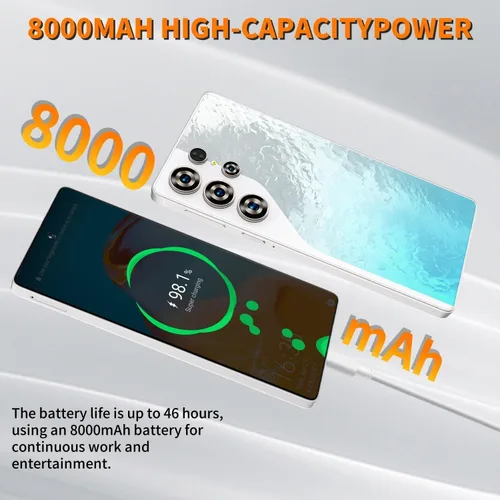 Miniatura 6 de C26 Ultra Desbloqueado 5G Teléfono móvil, teléfono móvil Android 15 con bolígrafo incorporado, pantalla grande de 6.9 pulgadas, 8GB+256GB, Dual SIM