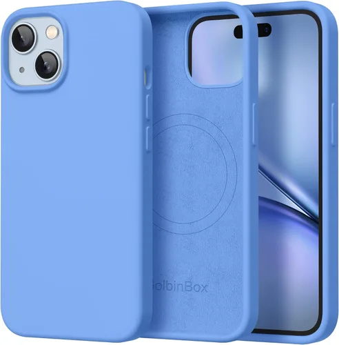 Miniatura 146 de GolbinBox Funda magnética para iPhone 17, compatible con MagSafe, cubierta de silicona integrada para control de cámara, funda de silicona líquida a