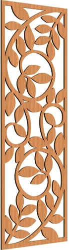 Miniatura 113 de 9 3/8"W x 24 3/8"H x 1/4"T Utica Decorativo Fretwork Madera Paneles de Pared, Abedul