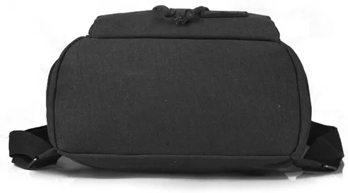 Miniatura 8 de WITERY Mochila de lona para mujer, mochila casual para computadora, Negro -, Tamaño único, Vintage