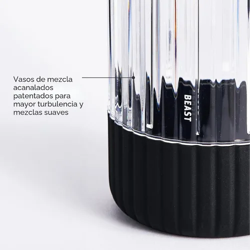 Miniatura 7 de La licuadora mini Beast Plus Mini licuadora de encimera de cocina Mezcla licuados de frutas y batidos, aderezos, salsas, salsas para mojar