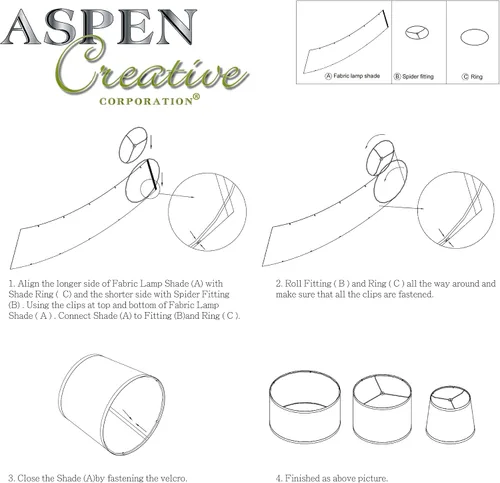Miniatura 7 de Aspen Creative 38302 - Persiana plegable de diseño contemporáneo, 12 pulgadas superior x 12 pulgadas inferior x 8 pulgadas de alto, lino blanco