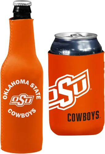 Miniatura 61 de College Team Color Logo Can & Bottle Holder Insulator Beverage Cooler Set