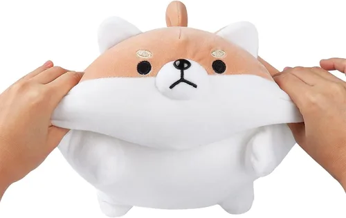 Miniatura 5 de Auspicious beginning Peluche de Corgi de 8 pulgadas - Peluche de Shiba Inu, Peluches de Corgi Animales de Peluche Perrito de Peluche, Peluches