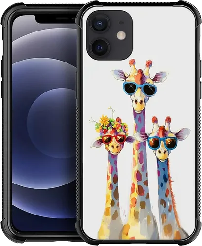 Miniatura 59 de CARLOCA Funda para iPhone XR, diseño de jirafa de cristal, ultra protección, a prueba de golpes, silicona suave TPU antideslizante para iPhone XR