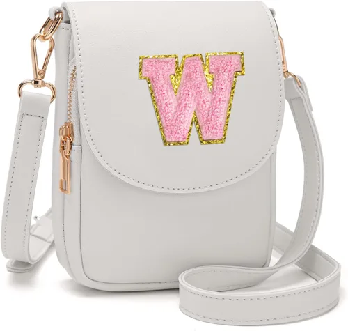 Miniatura 66 de Viverte Bolso Cruzado para Niñas Adolescentes Pequeñas, Bolso Inicial para Celular, Pequeña Cartera para Niños Pequeños, Bolso de Cuero con Tres