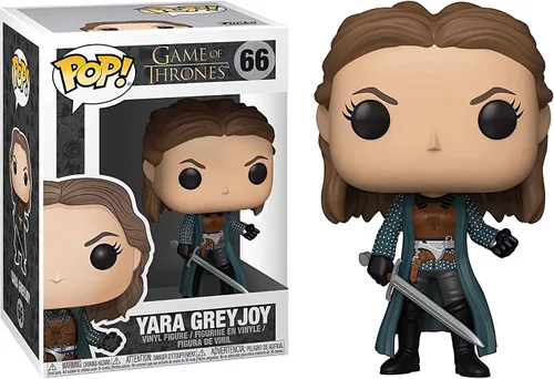 Miniatura 5 de Funko Yara Greyjoy: Juego de Tronos x POP! Figura de vinilo y 1 paquete de protector gráfico de plástico PET [#066/34617 - B]