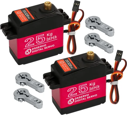 Miniatura 10 de 66.1 lbs Digital servo alto torque completo metal engranaje impermeable, adecuado para coche de control remoto modelo RC con un ángulo de control