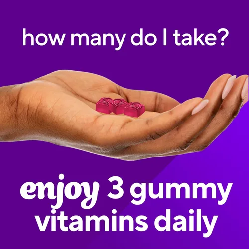 Miniatura 8 de Vitafusion Magníficas vitaminas gomosas multivitamínicas para cabello, piel y uñas, además de biotina y vitaminas antioxidantes C y E, sabor a