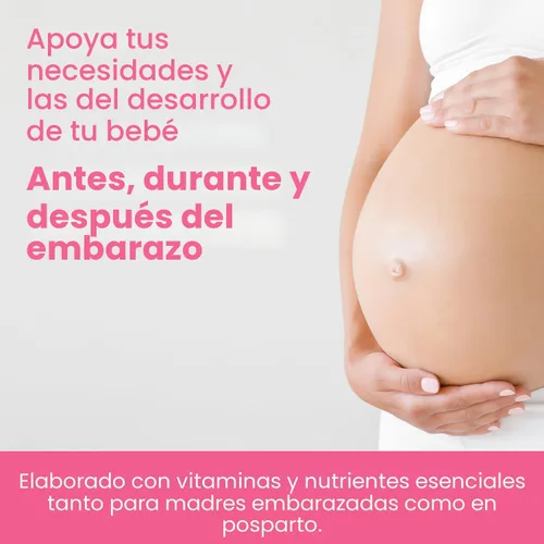 Miniatura 5 de Gomitas de vitaminas prenatales con DHA Vitaminas prenatales veganas para mujeres con Omega 3, metilfolato, colina y D3, vitaminas