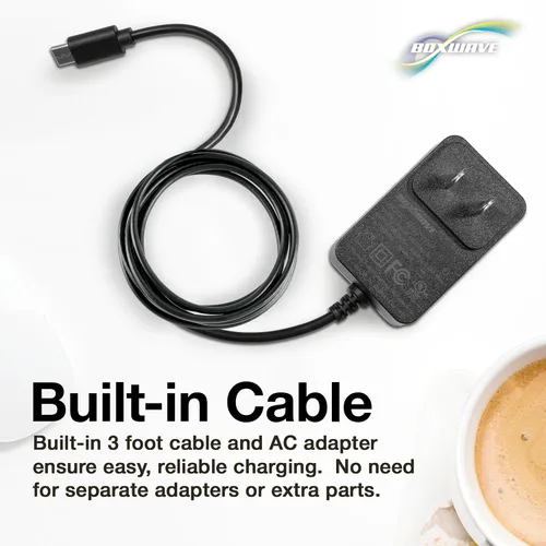 Miniatura 4 de BoxWave Cargador compatible con Sony Alpha a6700 - Cargador de pared directo (15 W), carga rápida tu dispositivo con cable integrado de 3 pies