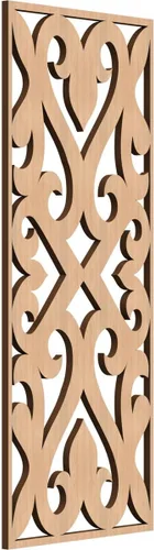 Miniatura 22 de Keene Paneles de pared decorativos de madera con calado, 9 3/8 pulgadas de ancho x 24 3/8 pulgadas de alto x 1/4 de alto, roble rojo rojo (Red Oak)