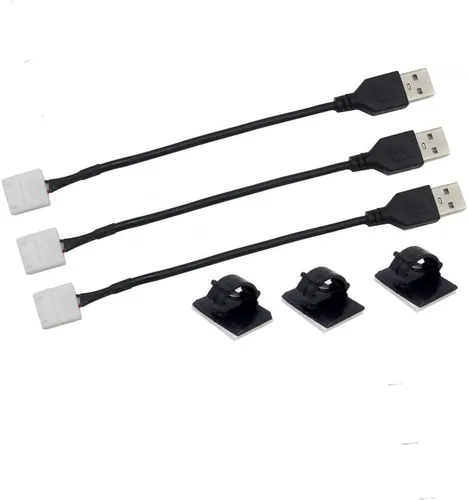 Miniatura 12 de MJJC 6 conectores de esquina de luz LED COB de 2 pines de 0.394 in, en forma de L, tira de 90 grados para tira de conectores rápidos sin soldadura