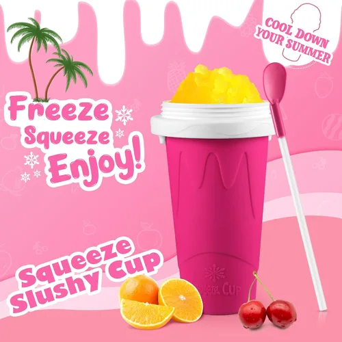 Miniatura 2 de Tgosomt Slushie Maker - Vasos para hacer granizados de magia rápida, vasos de batidos congelados de bricolaje, batido de jugo de leche y yogur