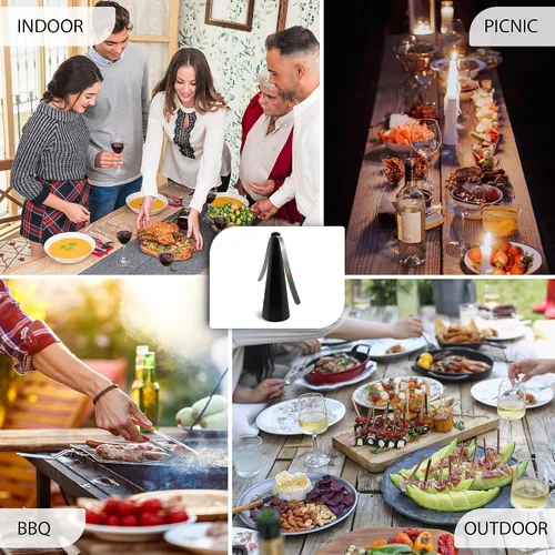 Miniatura 6 de Fly Away - Paquete de 3 ventiladores repelentes de moscas para exteriores, uso en mesa exterior o interior, restaurante, barbacoa, eventos, disuadir