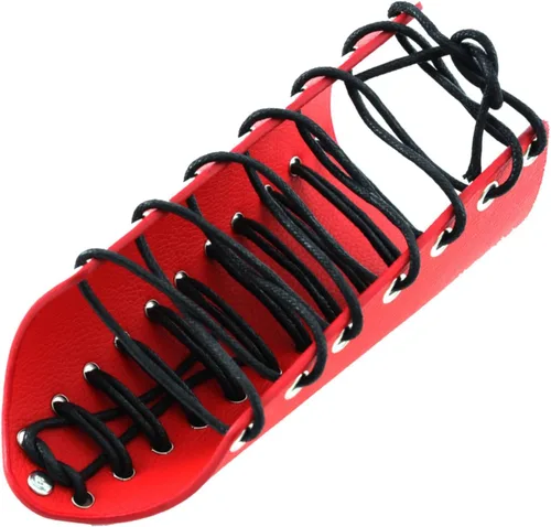 Miniatura 9 de MILAKOO 2 unids hombre negro cuero ancho guantelete pulsera de sujeción brazo armadura brazalete ajustable