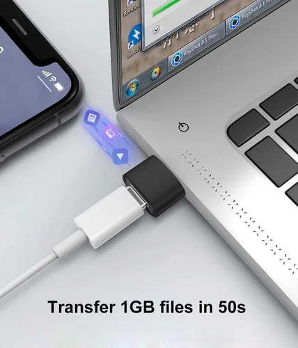 Miniatura 6 de Adaptador USB C hembra a USB macho, paquete de 3 unidades, adaptador USB tipo C a USB-A OTG compatible con iPhone 17/16/15 Samsung Galaxy