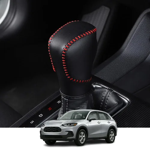 Miniatura 8 de Accesorios interiores personalizados para Honda HR-V 2023 2024, cubierta de cuero para palanca de cambios automática, funda de palanca de cambios