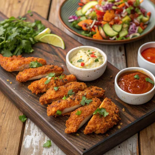 Miniatura 4 de Just BARE Filetes de pechuga de pollo ligeramente empanados y picantes Totalmente cocinados 22 G de proteína Congelados 1.50 LB