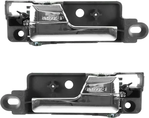 Miniatura 7 de TRQ Juego de 2 manijas de puerta interior trasera cromada y cachemira para Chevy GMC