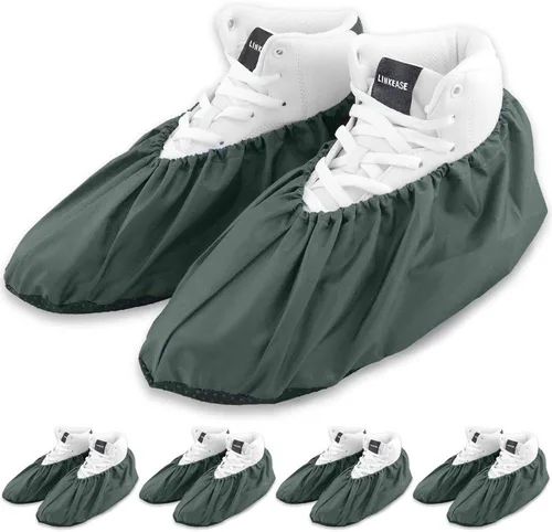 Miniatura 9 de Fundas reutilizables para botas y zapatos, resistentes al agua, antideslizantes y lavables para contratistas de bienes raíces para mantener limpios