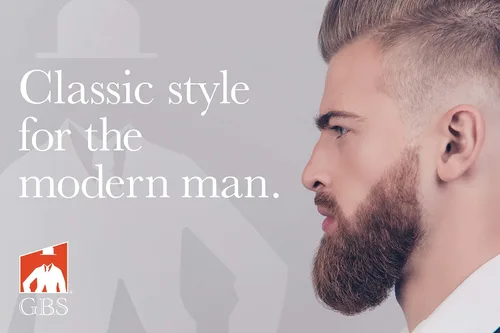 Miniatura 2 de G.B.S 3n1 - Peine profesional para barba y bigote para hombre, tijeras de 4 pulgadas, peine de madera y bigote Cromo de 7.5 pulgadas