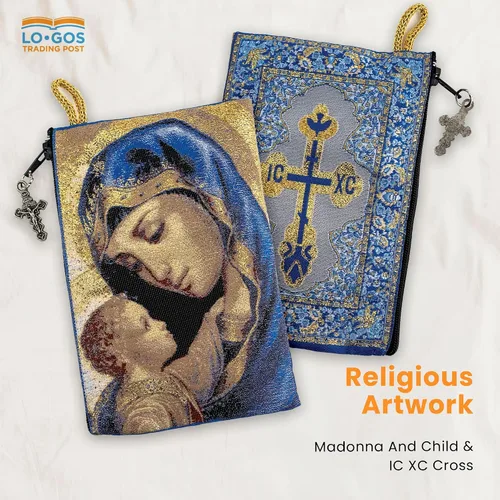 Miniatura 45 de Bolsa de rosario católico, estuche de rosario de bautismo para niños con números 6:24-26, versículo de la Biblia, 4 x 6 pulgadas, joyería y monedero