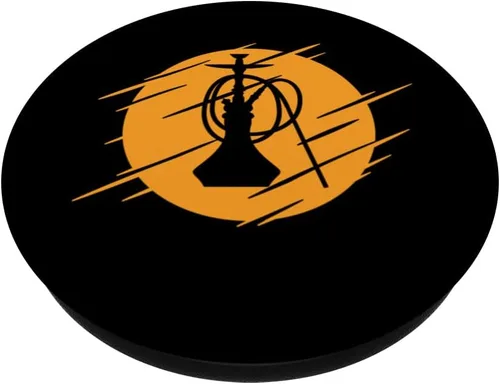 Miniatura 2 de Shisha Retro Sunset Shisha Bar PopSockets Swappable PopGrip