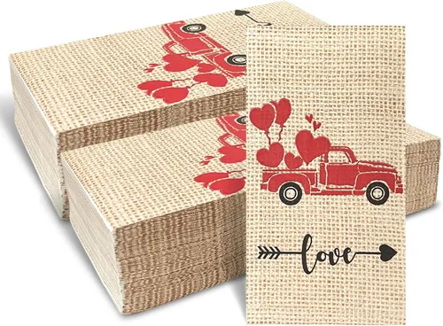 Miniatura 8 de 120 servilletas de baño desechables de arpillera impresas con texto en inglés "Give Things", toallas de mano de hoja de arce de Acción de Gracias