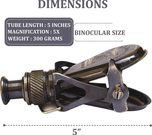Miniatura 2 de Monocular de latón antiguo náutico Vintage R & J Beck London 1857 Binocular de bolsillo para telescopio marino único, para exteriores, senderismo