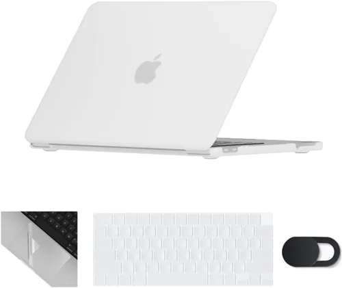 Miniatura 32 de Se7enline Compatible con MacBook Air 2024 de 15 pulgadas M4 M3 M2 A2941/A3114/A3241 Funda rígida para laptop Mac Air 15.3, cubierta protectora
