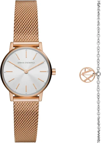 Miniatura 8 de A X Armani Exchange Reloj de mujer, reloj de tres manecillas para mujer con correa de acero inoxidable o cuero