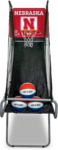 Miniatura 20 de Pop-A-Shot - Tailgate Game with NCAA Graphics l Arcade Basketball Inside, Out, and On The Go Infrared Sensor Scoring 3 Balls Foldable