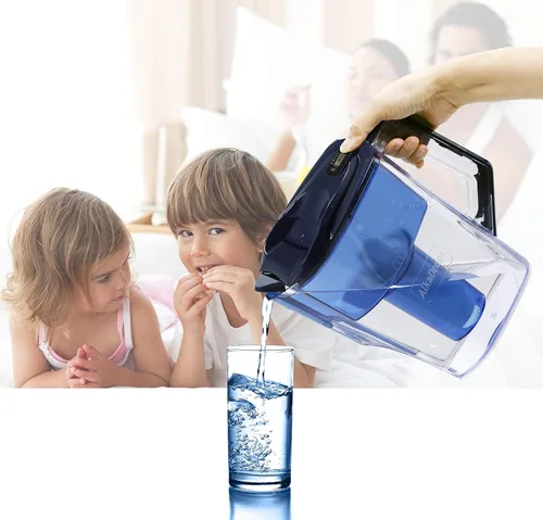 Miniatura 6 de Jarra de agua, jarra de agua alcalina, jarra de agua alcalina, sistema de filtración de ionizador de 7 etapas para purificar y aumentar los niveles