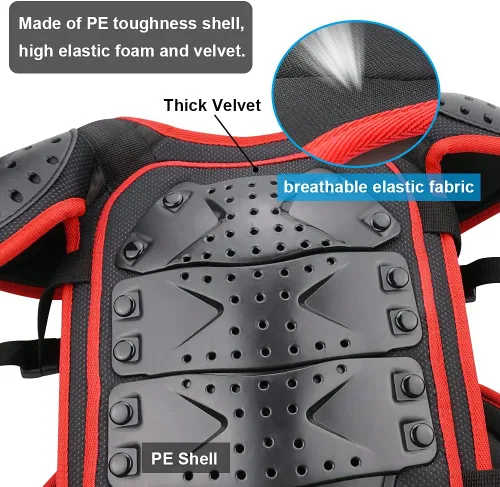 Miniatura 4 de StarknightMT Traje de Armadura de Motocicleta Mejorado para Niños Equipo de Bicicleta de Tierra para Adolescentes Conjunto Protector de Conducción