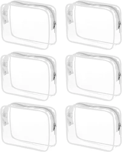 Miniatura 11 de Bolsas de cosméticos transparentes para mujeres y hombres, bolsas de aseo impermeables, bolsas de maquillaje de PVC, estuche organizador