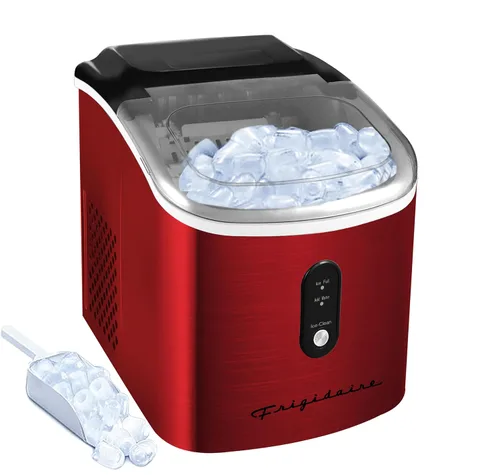 Miniatura 8 de Frigidaire EFIC103 - Máquina de hacer hielo resistente, 26 libras de hielo por día, azul SS Azul inoxidable