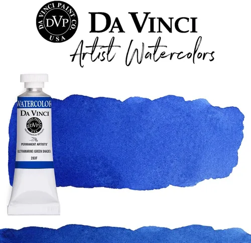 Miniatura 144 de DA VINCI PAINTS Pintura Acuarela Profesional para Artistas, Alizarin Crimson (Quinacridone), 37ml Índigo