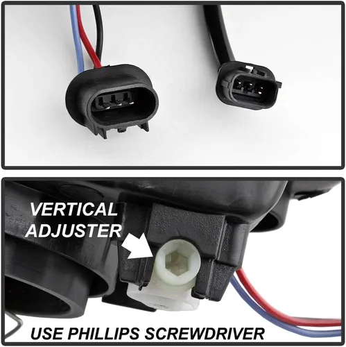 Miniatura 7 de ACANII - Para Chevy Cruze 2011, 2012, 2013, 2014, 2015, faros delanteros cromados, faros delanteros delanteros delanteros y lado del pasajero