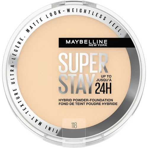 Miniatura 21 de Maybelline Super Stay Hasta 24HR Base en Polvo Híbrida, Maquillaje de Cobertura Media a Completa, Acabado Mate, 220, 1 Unidad SUPERSTAY POLVO 220