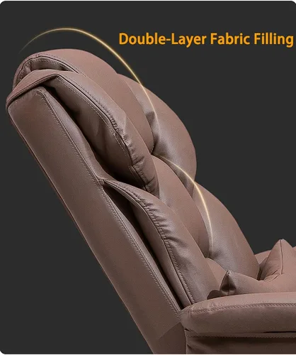 Miniatura 6 de Big and Tall Bonded Leatherreclining Office Chair Task Chair,400Lbs Computer Ergonomic Desk Chair High Back All Day Comfort Ergonomic Lumbar Support