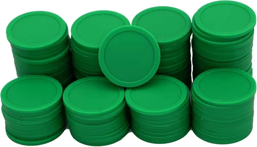 Miniatura 8 de Caja de 120 monedas de conteo para fichas de póquer y monedas de juego (rojo+amarillo, 1.378 in)